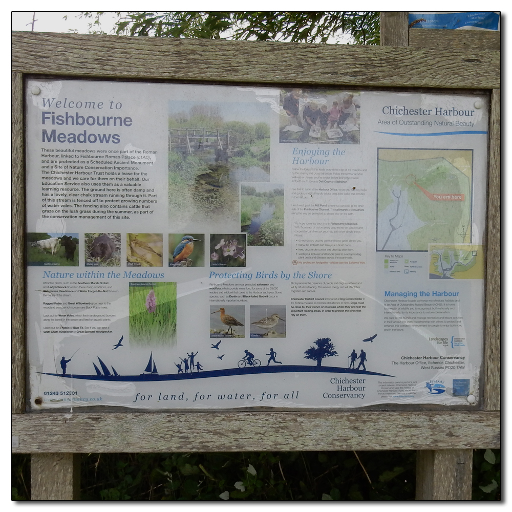 Fishbourne Mill Pond, Fishbourne Meadows Information Board