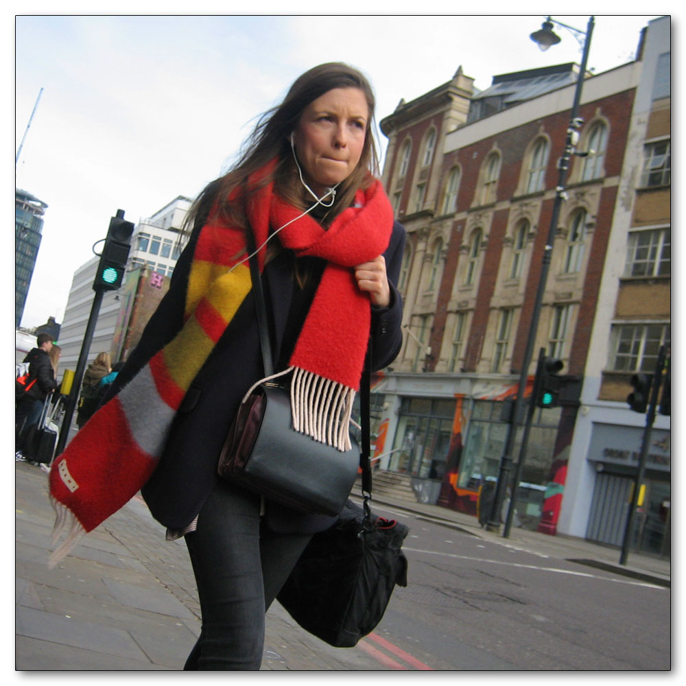 London & Shoreditch, Red Scarf Girl