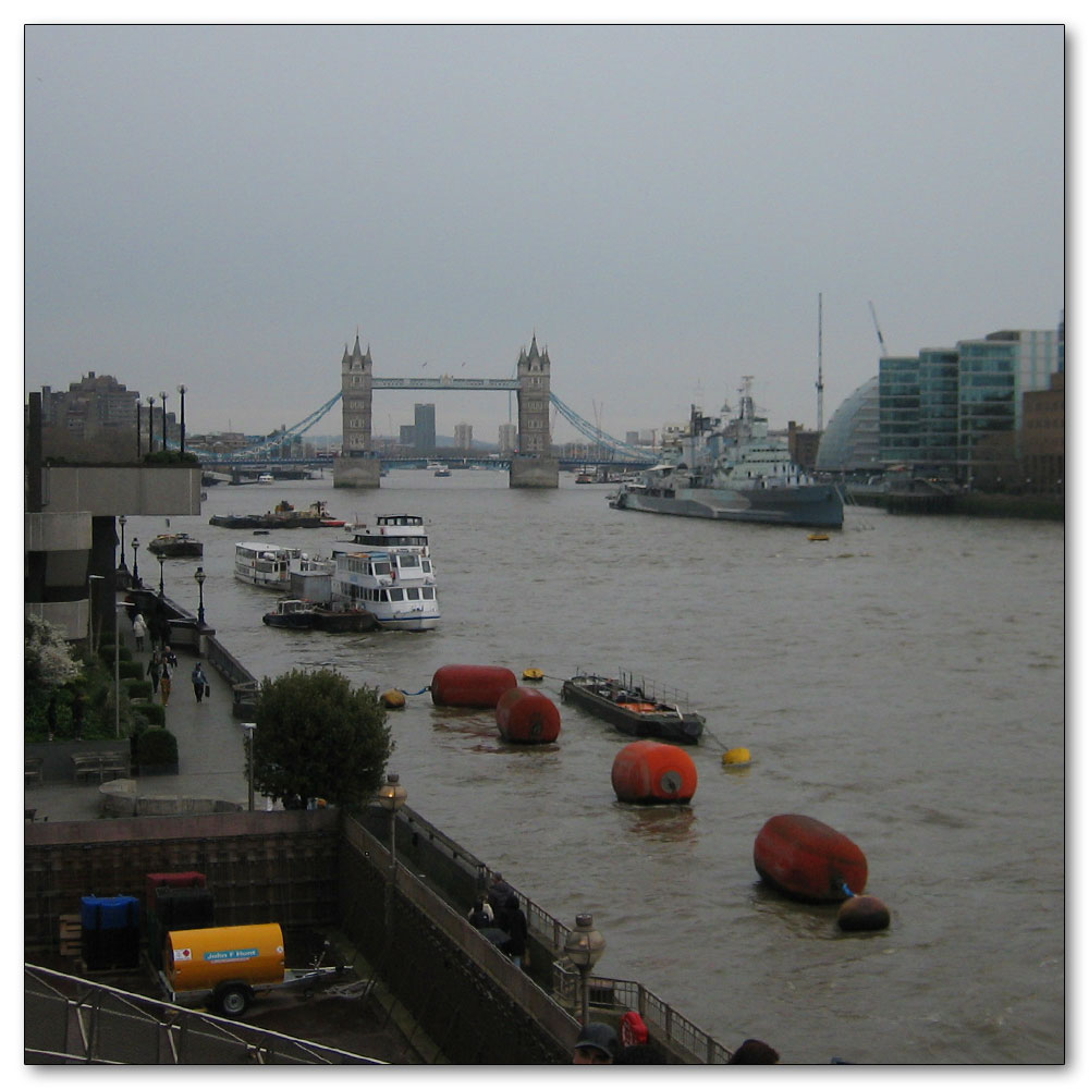 London & Shoreditch, Tower Bridge on a grey day