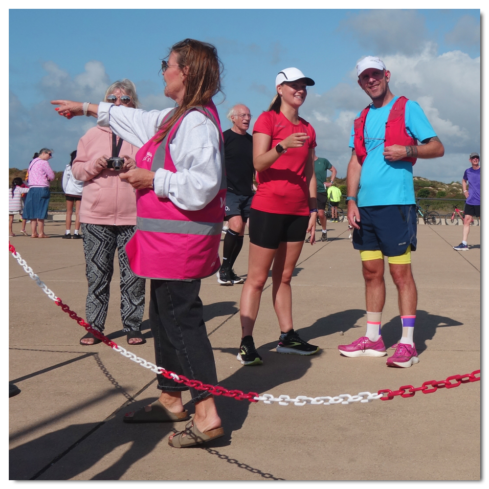 Littlehampton Parkrun, 150, Lisa giving directions.. Happy Birthday