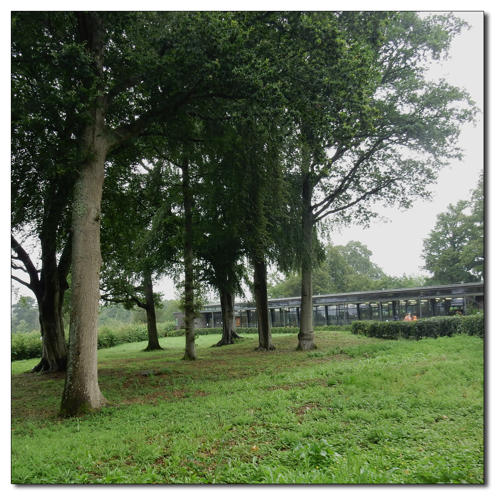 Wakehurst in the rain, Exit and visitor center