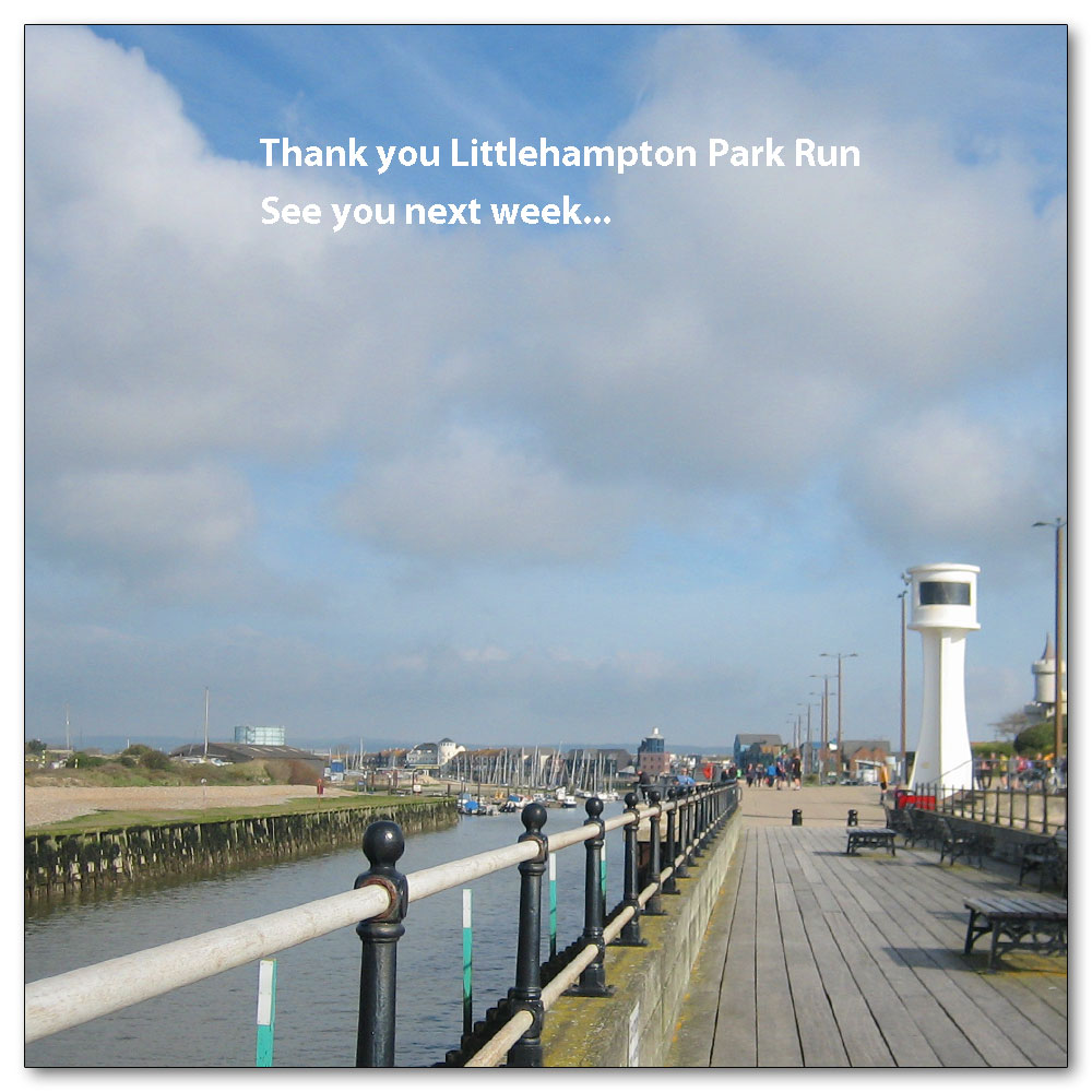 Littlehampton Parkrun<br>No 135, See you next week