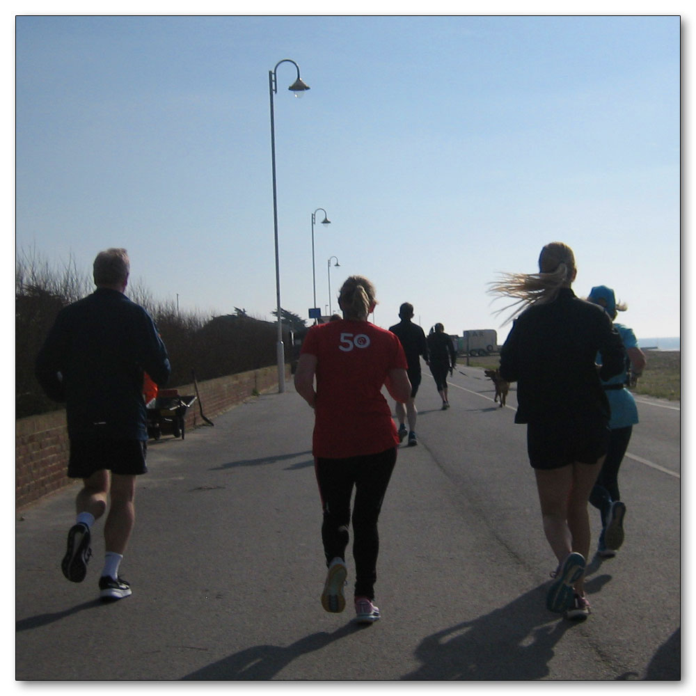 Littlehampton Parkrun<br>No 135, Into the sun