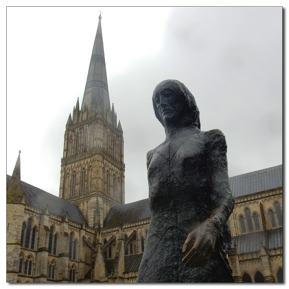 Salisbury Cathedral, Dame Elisabeth Frink - Walking Madonna