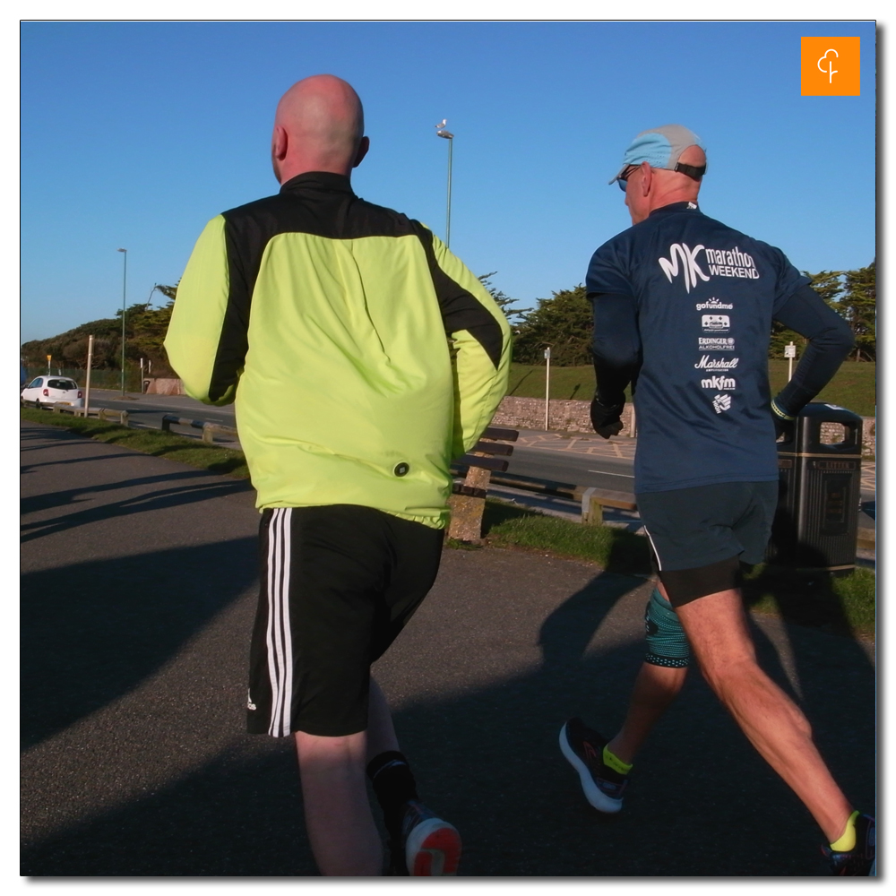 Littlehampton Parkrun, 165, Jack (1st timer) with Craig setting the pace.