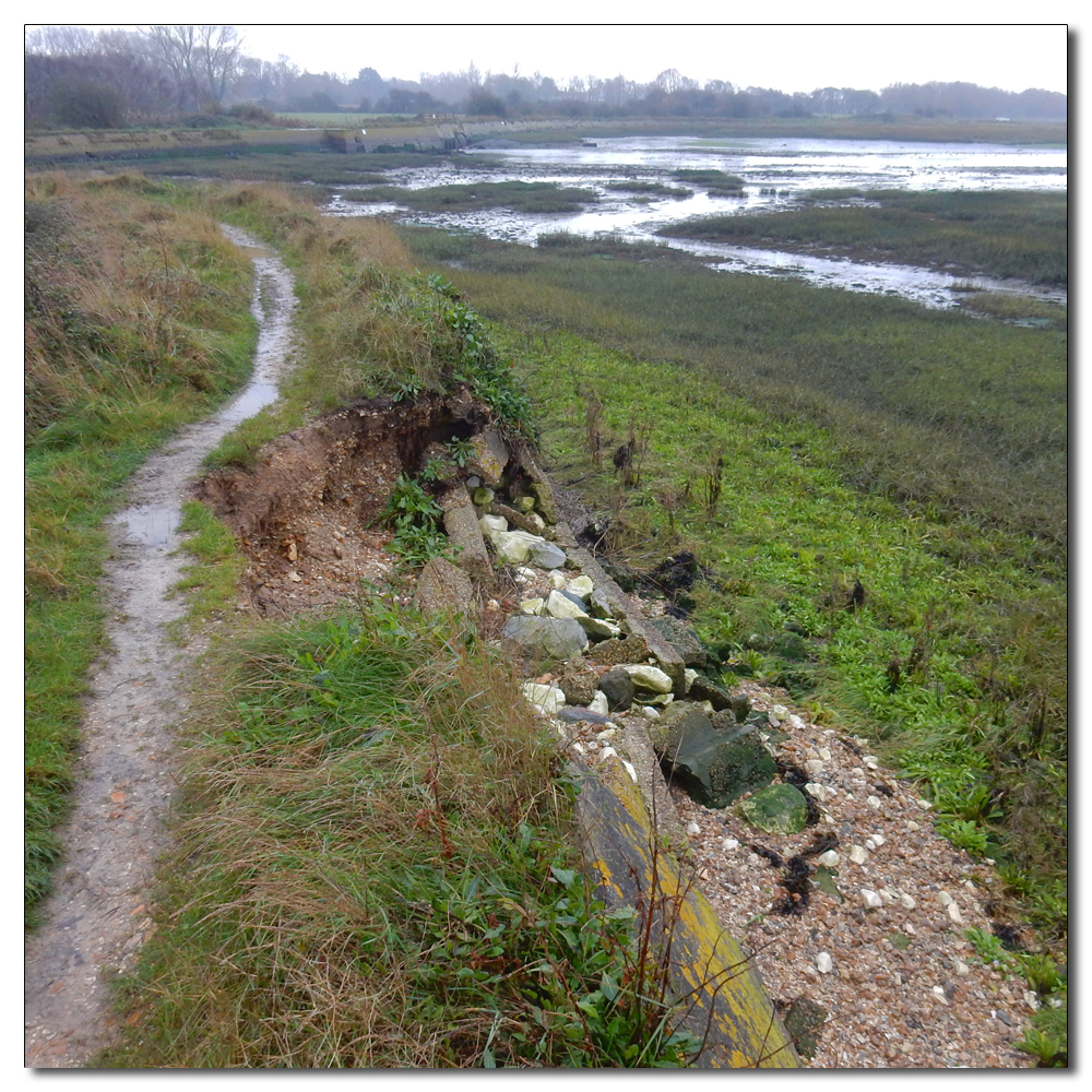 Path number 3059 closed, Erosion of the path