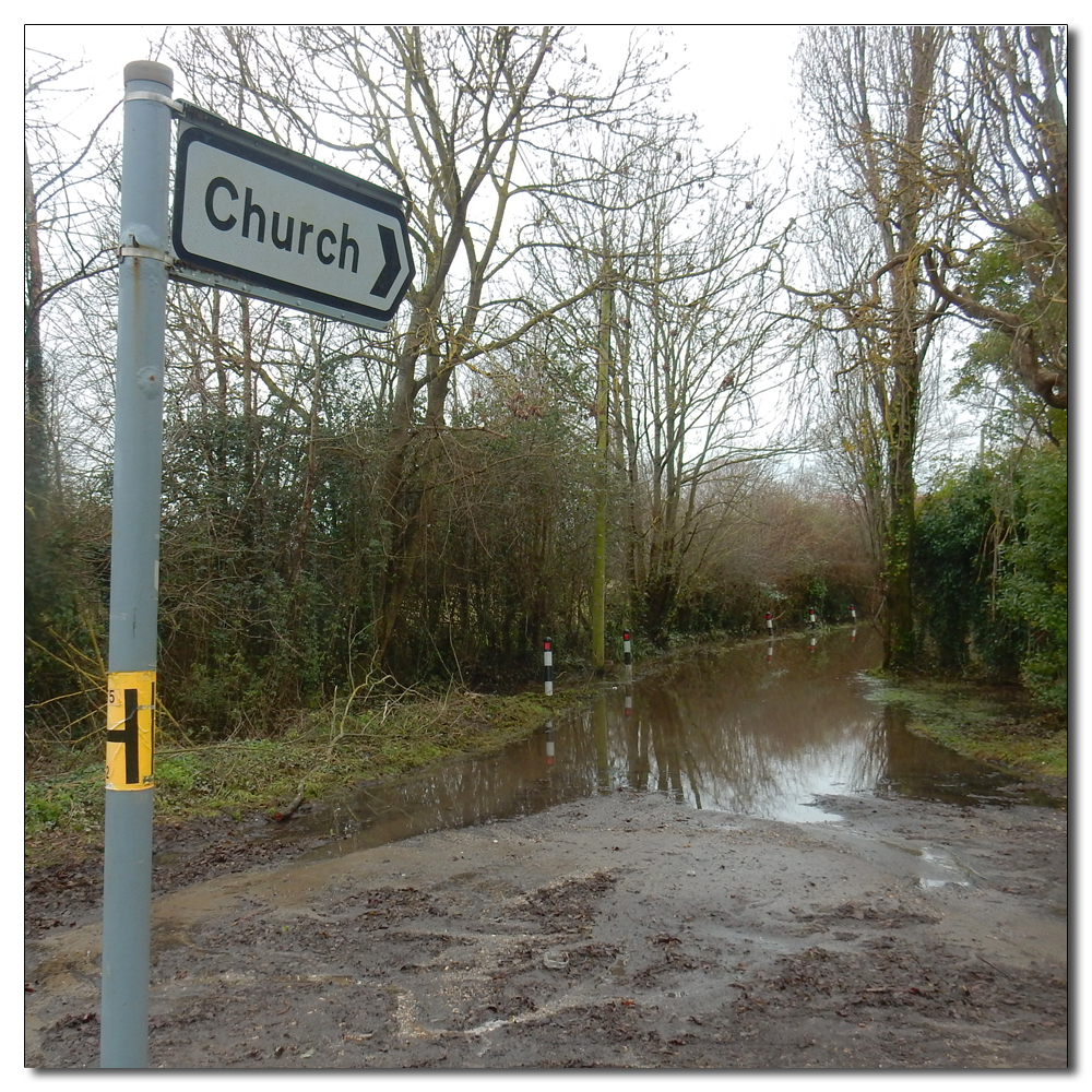 Deep water at Church Lane, 