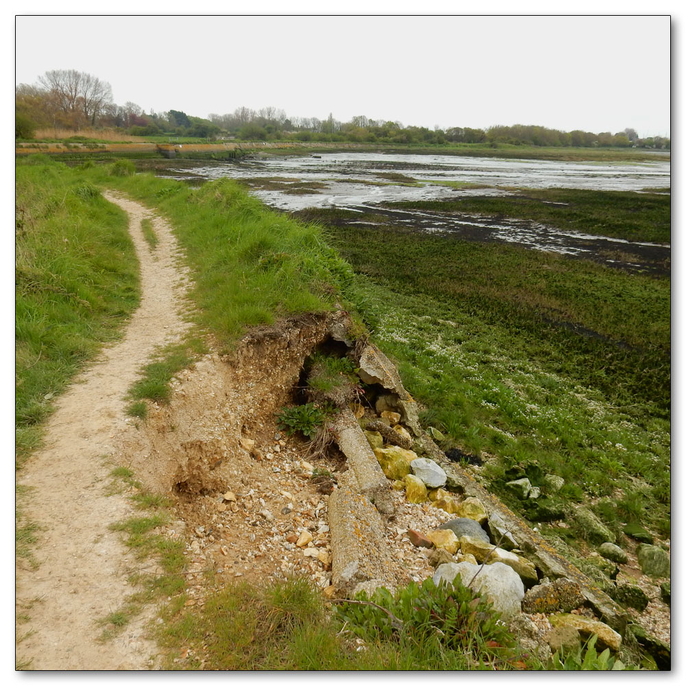 Coastal Change - Footpath 3059, Storm damage 1