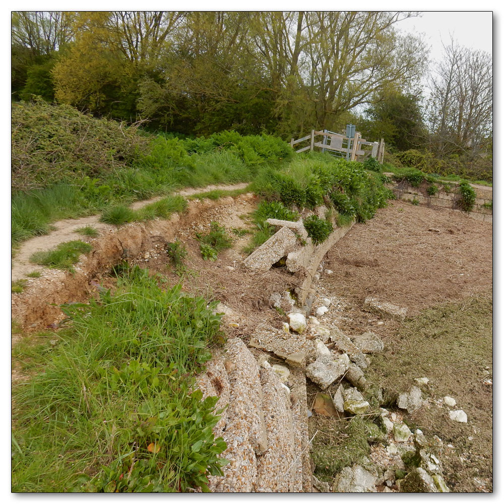 Coastal Change - Footpath 3059, Storm damage 2