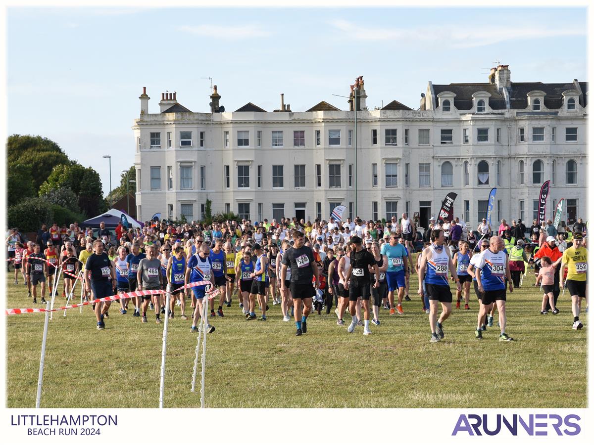 Littlehampton Beach Run 1, The gathering.