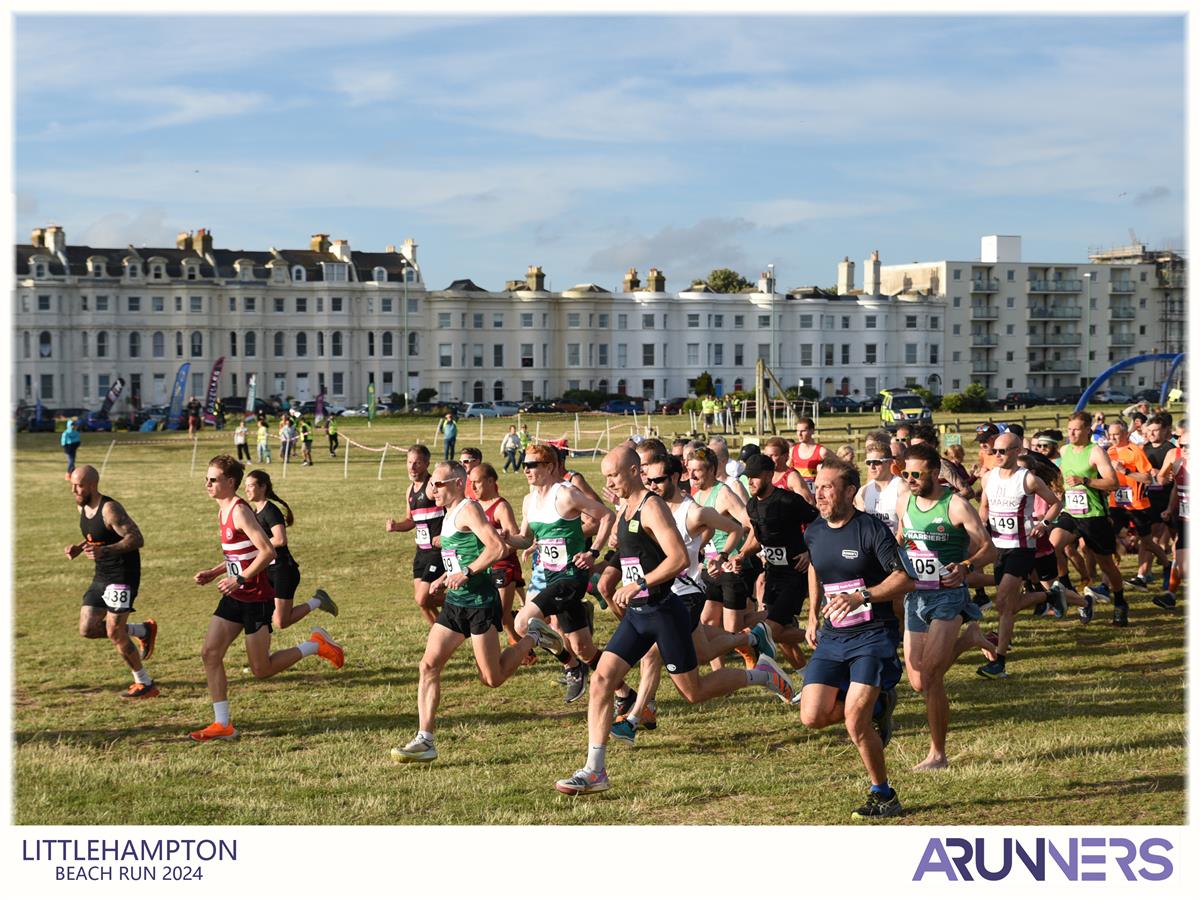 Littlehampton Beach Run 1, Start of adult race.