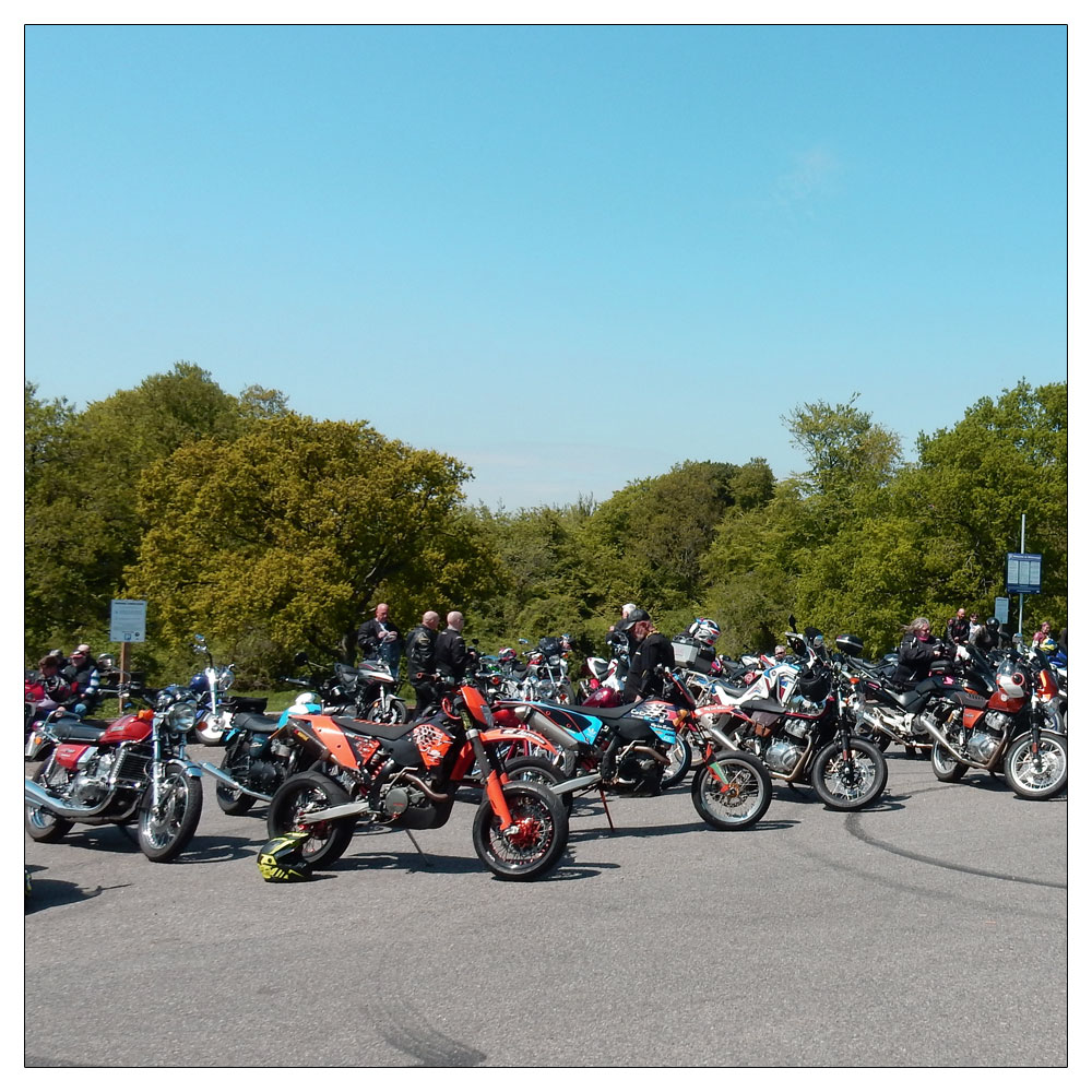 Houghton Forest, Whiteways where motorcycles meet