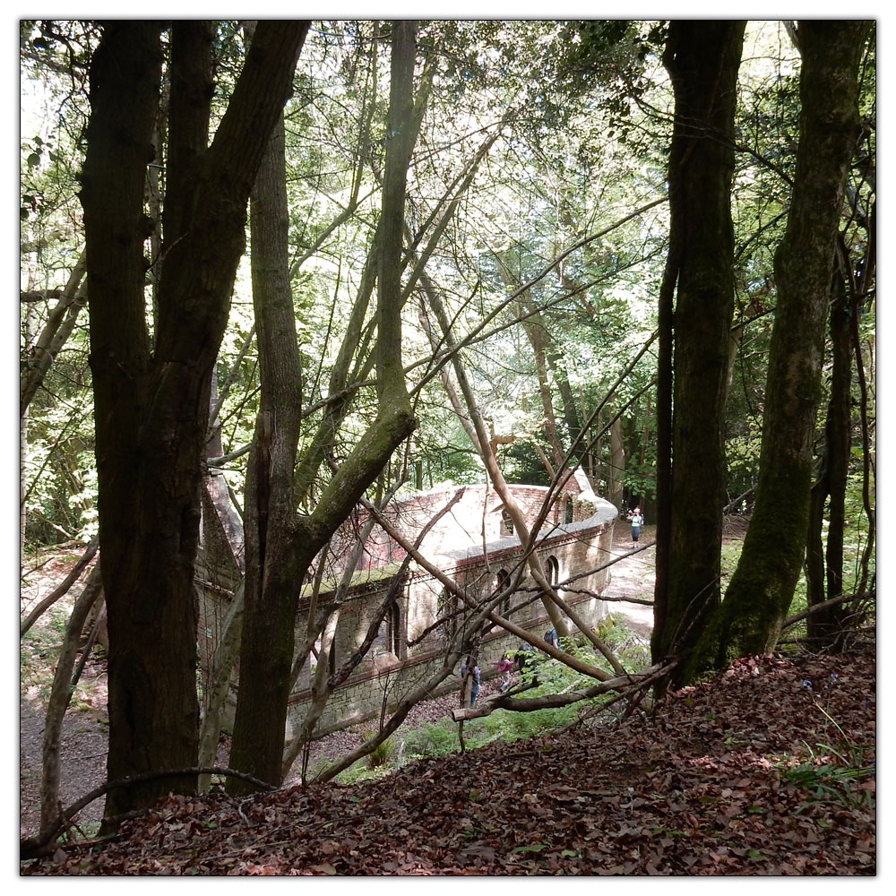 Bedham Church & School, Looking down from the road