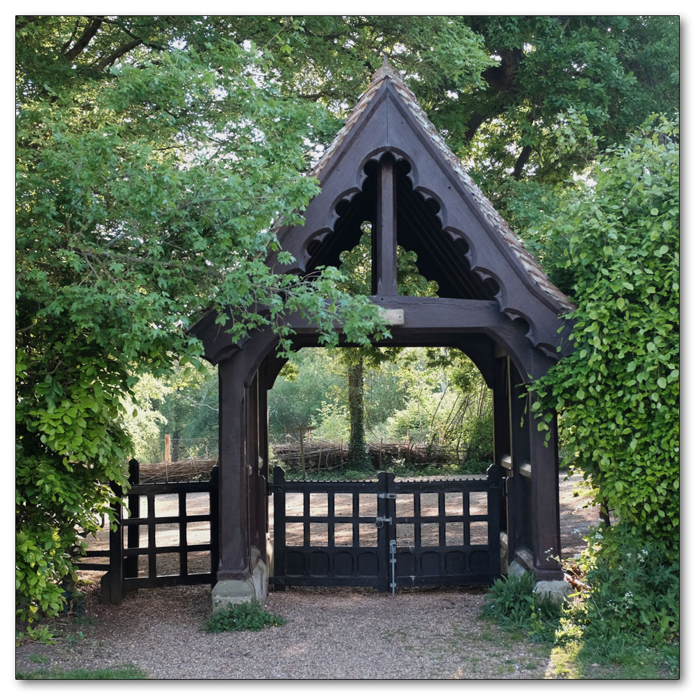 Clapham Woods, Gate to the church