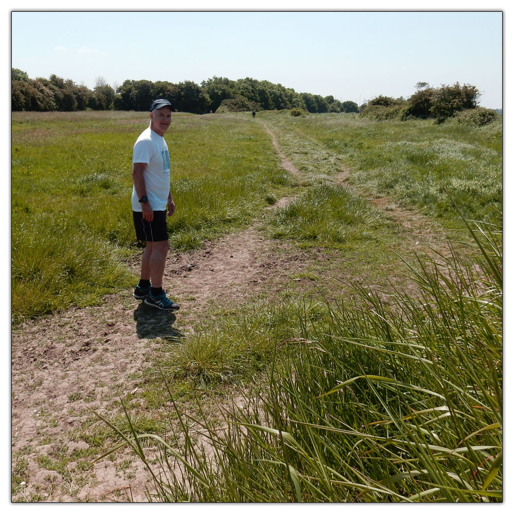 Jogging down the Fishbourne Channel, 