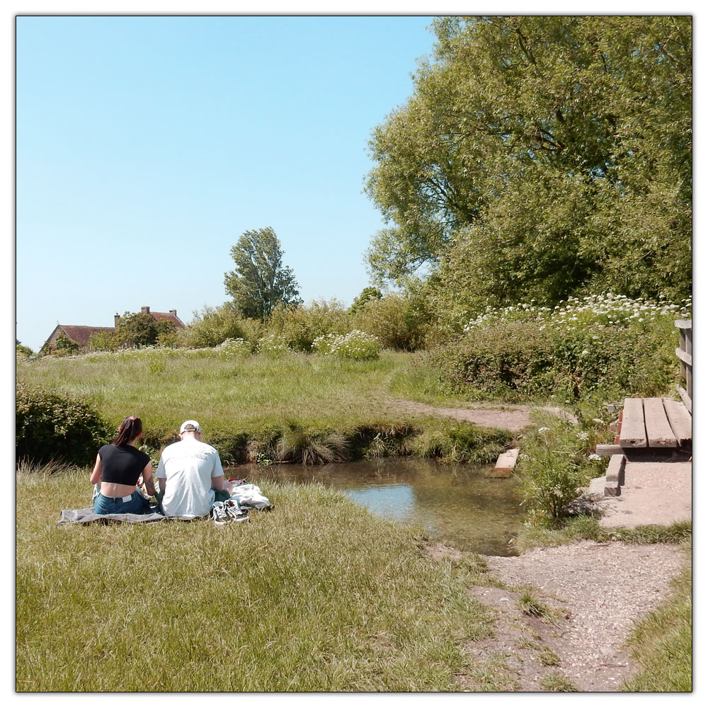 Jogging down the Fishbourne Channel, 