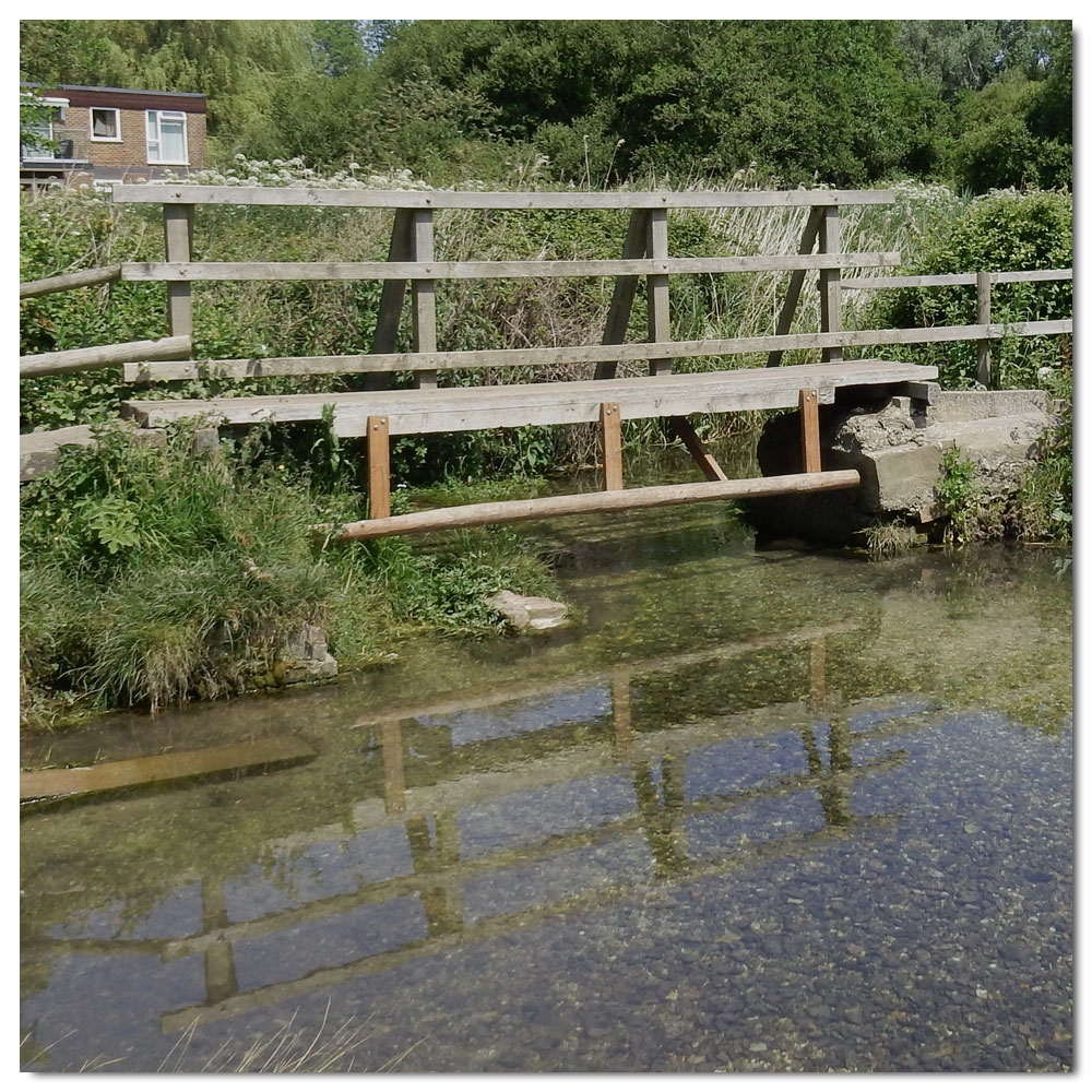 Dell Quay run, Stream through Fishbourne meadow