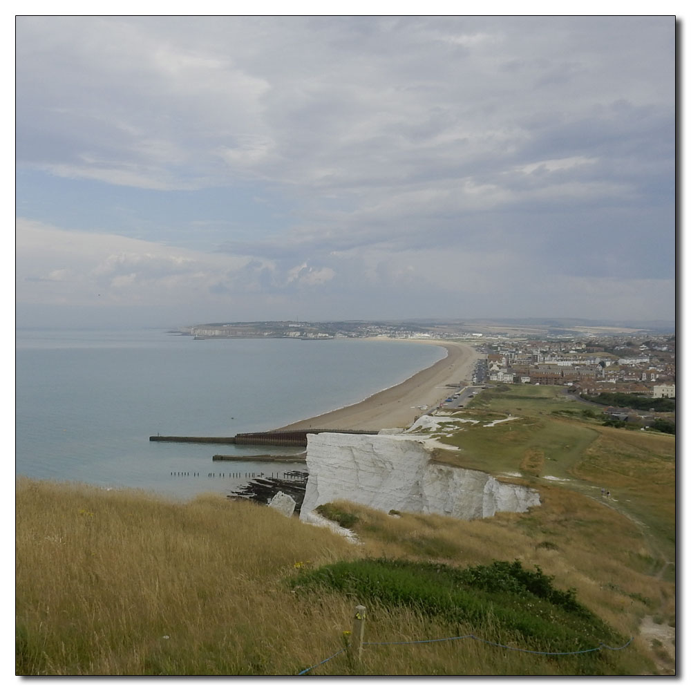 Seaford Head to Alfriston, Looking back to Seaford